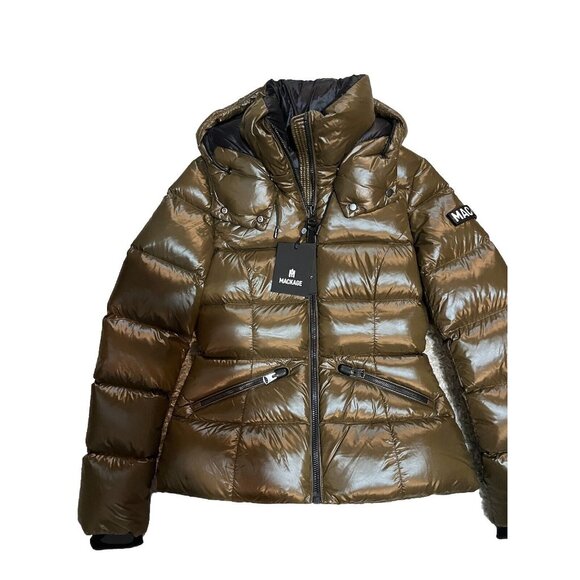 New with Tags MACKAGE Madalyn Duck Down Army Jacket Coat XS Retail $890 - Picture 5 of 6
